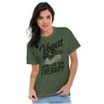 thumbnail image 3 of Vegas More Fun Than Therapy Funny Plus Size Crewneck Graphic Tee Shirt Brisco Brands 2X, 3 of 5