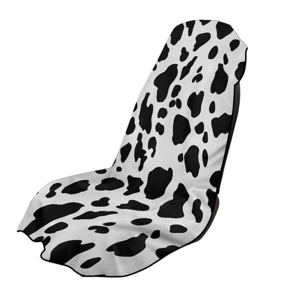 XYZCANDO Car Seat Cover with Cow Print, Car Seat Protector for Beach Trips and Outdoor Fitness Workouts