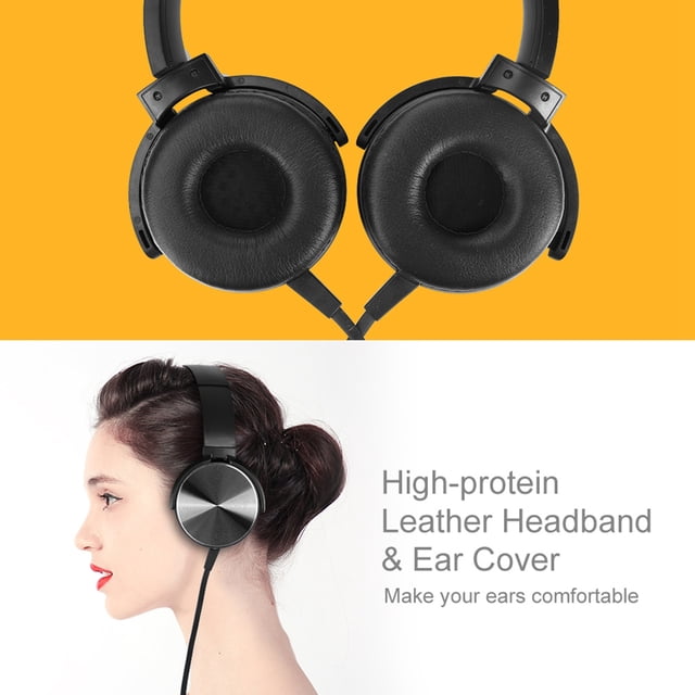 Headphones, Clear Sound Metal Fashionable Simple Bass Headphones for MDR XB450AP