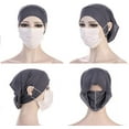 thumbnail image 4 of Yoyauz Muslim Under Scarf with Ear Hole Stretch Jersey Inner Hijabs Tube Caps for Islamic Women Turban Bonnet, 4 of 6