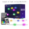thumbnail image 2 of RKSTN Lamp String LED Colorful Eaves Courtyard Decoration Light String Intelligent Remote Control Festival Christmas Eaves Light, 2 of 6