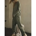thumbnail image 3 of Luethbiezx Cozy Women's Romper with Loose Long Sleeve Hoodie and Convenient Pockets, 3 of 6