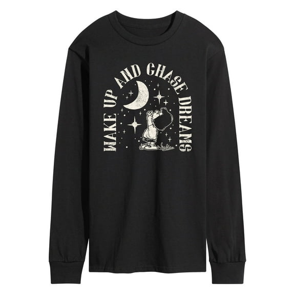Peanuts - Wake Up And Chase Dreams - Men's Long Sleeve T-Shirt