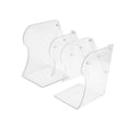 thumbnail image 4 of deevoka Adjustable Clear Bookend Compact Book End for Study Room Bedroom Living Room, 4 of 9