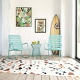 thumbnail image 3 of Novogratz Poolside Gossip, Roberta Outdoor/Indoor Rocking Chair, Aqua Haze, 3 of 13