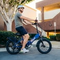 thumbnail image 3 of GOTRAX F2V2 Folding 20" Electric Bike for Adults, 7-Speed, 20 mph&50 Mile, 300 lb Max Load, Black, 3 of 14