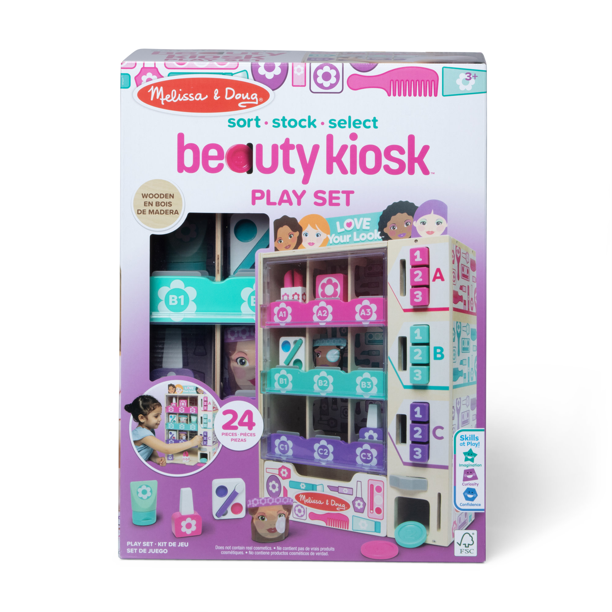 Melissa & Doug Beauty Kiosk Wooden Vending Machine photo 3