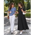 thumbnail image 5 of Merokeety Womens Summer Crewneck Maxi Dress, RedLeaf XL, 5 of 5