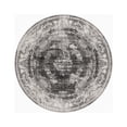 thumbnail image 2 of Unique Loom Aarhus Collection Area Rug - Medallion (5' 3" Round Charcoal/Gray), 2 of 6
