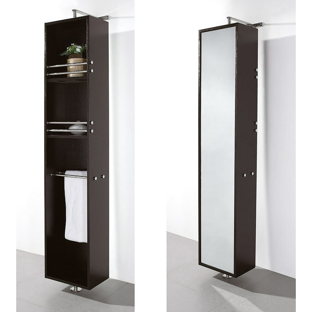 Wyndham Collection Claire Linen Tower & 360 Degree Rotating Floor