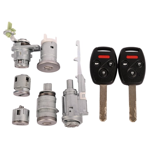 1X Complete Ignition Door Trunk Lock Set With Keys For 2003-2007 Honda Accord