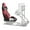 Red, variant on Universal Racing Simulator Cockpit with Reclining PU Leather Bucket Seat Adjustable Locking Slider for Fanatec Logitech Thrustmaster PS5 Xbox PC Gaming