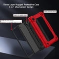 thumbnail image 2 of for TCL TAB 8 WiFi 9132X/for TCL TAB 8 LE 9137W Tablet Case Soft Silicone Rubber Had Back Shell Kids Friendly Built in Stand Shoulder Strap for TCL TAB 8 WiFi/TCL TAB 8 LE (Red+Black), 2 of 7