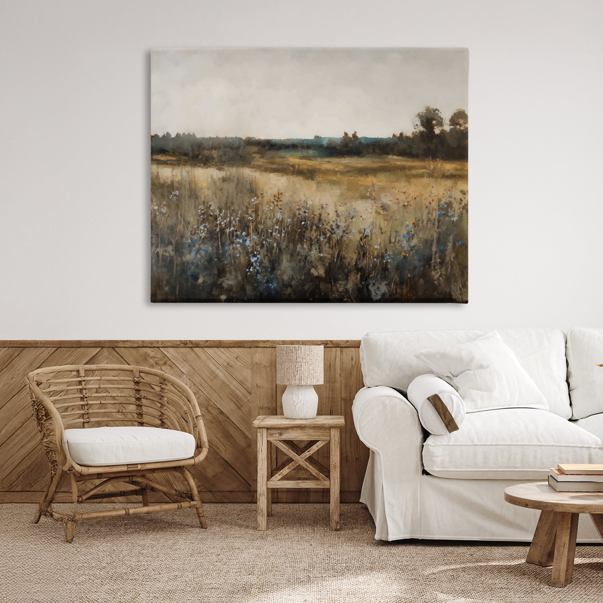 Stupell Industries Wildflowers & Wheat Meadow Canvas Wall Art, design by Creative Studio