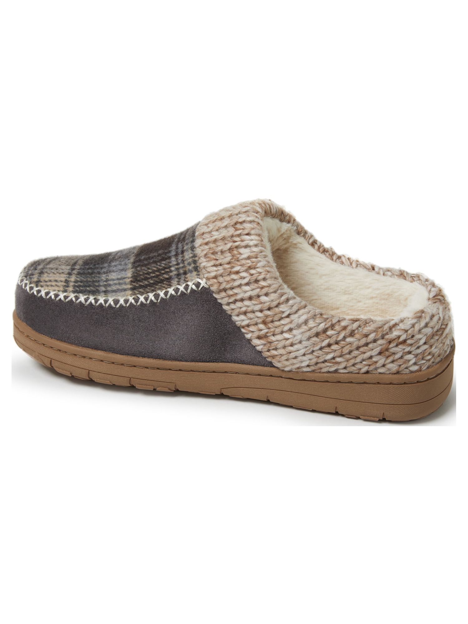 Dearfoams Cozy Comfort Women's Moc Toe Clog Slippers with Chunky Knit Collar - image 4 of 7