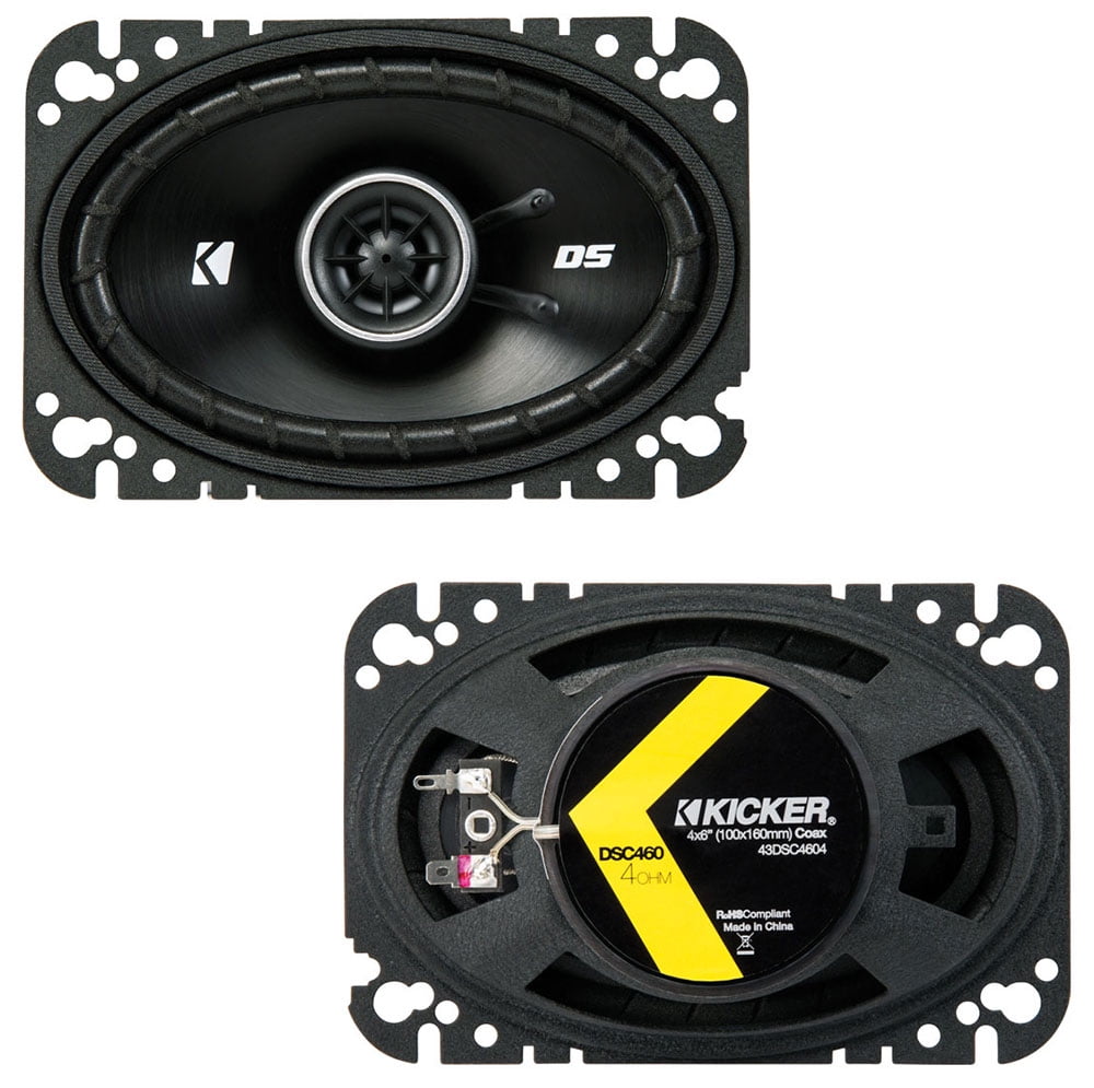 Kicker, Car Audio Speaker, 4-inch, 2 Pack with Woofers - Walmart.com