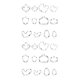 thumbnail image 3 of Bearachild Paquete de 12 molde antiadherente para galletas de Acción de Gracias, molde para galletas, decoración de pasteles, sello de caramelo, A 2piezas Bearachild CBP182423, 3 of 6