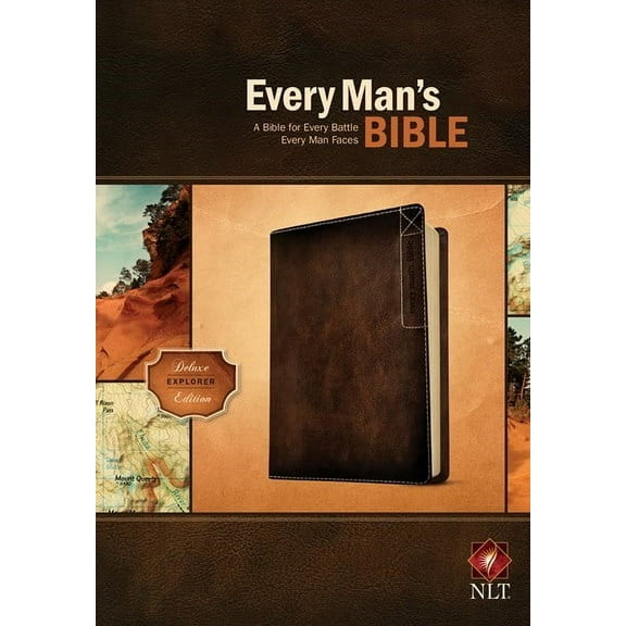NLT Every Man's Bible: Deluxe Explorer Edition-Rustic Brown LeatherLike