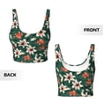 thumbnail image 5 of Kdxio Lilies Flowers Print Workout Crop Tank Top for Women Racerback Yoga Tank Tops Athletic Sports Shirts Exercise Undershirts, 5 of 9