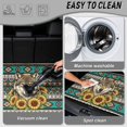 thumbnail image 5 of DISNIMO Trunk Liner for SUV Wolf Sunflower Aztec Print Heavy Duty Car Cargo Mat with Non-Slip Backing Machine Washable Dog Seat Cover Suitable for Most Car Models, 5 of 7