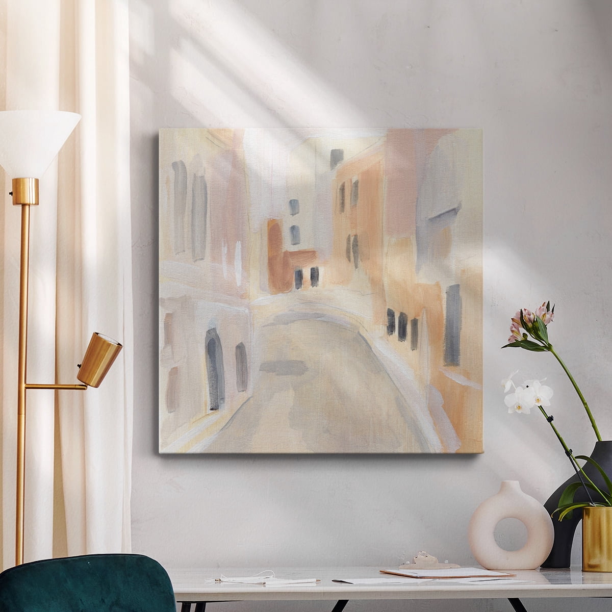 Wexford Home Llama Specs II-Premium Gallery Wrapped Canvas, 16" x 16" - Ready to Hang