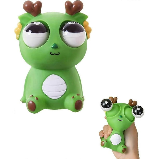 Cute Exploding Eyes Dragon Squeeze Toy, Pop-up Sensory Soft Toy with Eyes, Fun Squeeze Toy, Stress Relief Toy