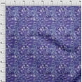 thumbnail image 4 of oneOone Georgette Viscose Purplish Blue Fabric Ocean Underwater Life Sewing Material Print Fabric By The Yard 42 Inch Wide, 4 of 4