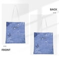 thumbnail image 3 of YFYANG Reusable Cotton Canvas Tote Shopping Bag, Retro Blue Dream Washable Portable Grocery Bag for Daily Travel, 3 of 8
