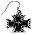 thumbnail image 2 of Skull W/ Black Cross Earrings - Collectible Dangle Jewelry Accessory, 2 of 2