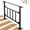 4 Steps, variant on Upgrade 3 Steps Black Handrail & Indoor Stair Railing Kit, Fence & Rail Hand Rails for Outdoor Steps for Seniors for Porch Railing & Deck Hand Rail (2-3 Steps) - Set 1