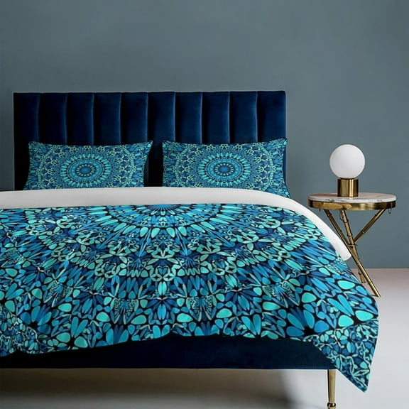 Mandala 3-Piece Bedding Set, Luxuriously Soft Bedding with Matching Pillow Shams, Comforter Set Twin Size for Casual Home Decor