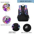 thumbnail image 4 of FORMRS Unisex School Backpack 17" Student Travel Bag with Laptop Compartment, Vibrant Geometric Pattern, 4 of 7