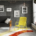 thumbnail image 3 of Novogratz Poolside Collection, Roberta Outdoor Rocking Chair, Yellow, 3 of 6