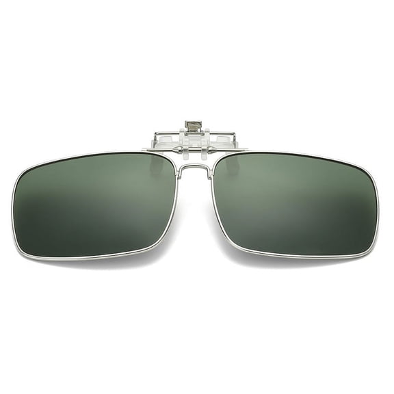 SagaSave Metal Sunglasses Clip for Prescription Glasses TAC Lens UV Proof for Unisex Adults