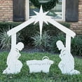 Teak Isle Outdoor Nativity Set Weatherproof Holy Family Outdoor