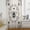 Light Brown, variant on Vintage Bees Crowns Sheer Curtains 45 Inches Long for Living Room/Bedroom, Retro Leaves Rings Gray Wooden Rod Pocket Voile Kitchen Curtains & Drapes Window Treatment 1 Panel, 52"W x 45"L
