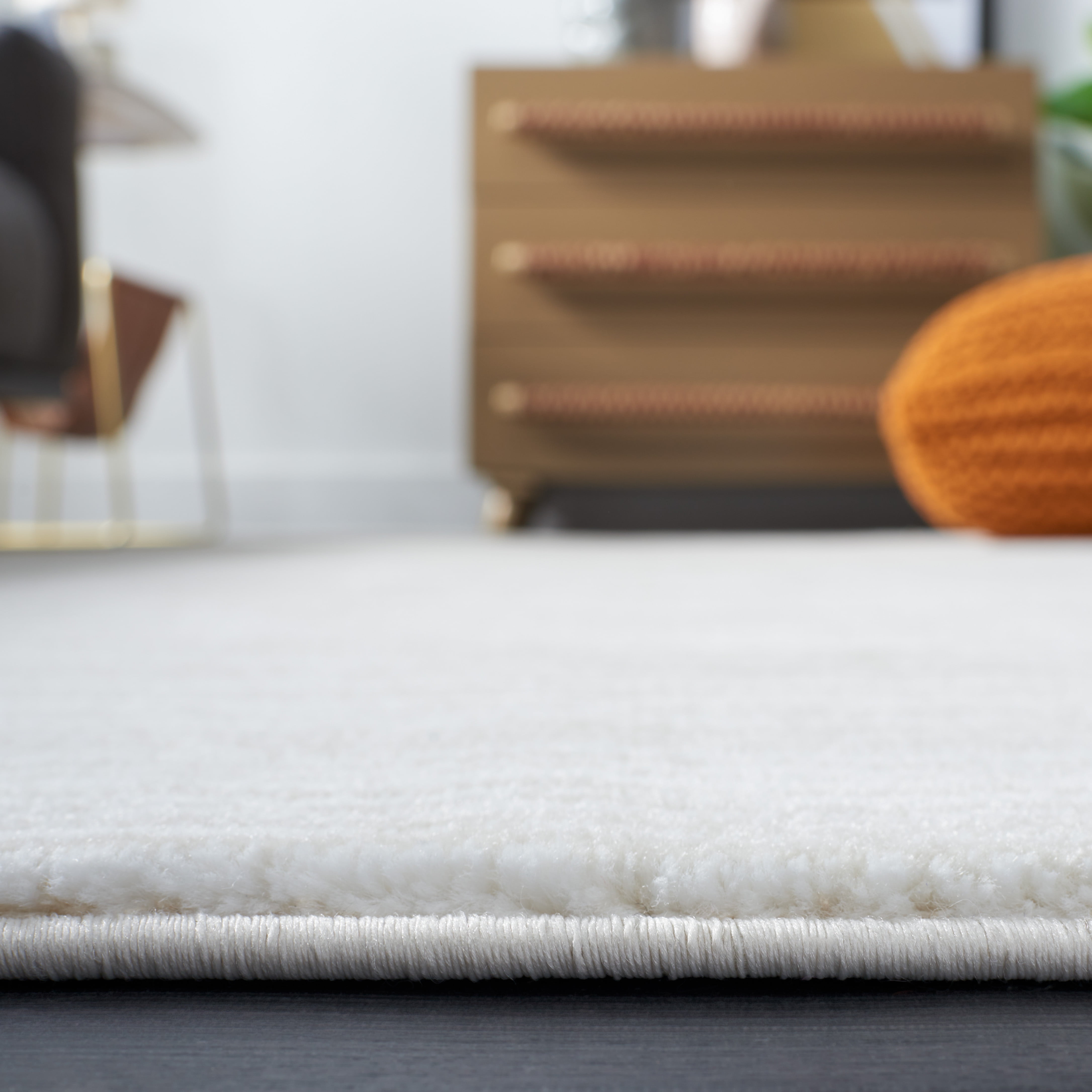SAFAVIEH Vision Adrasteia Overdyed Solid Area Rug, 9′ x 12′, Ivory Sansujyuku sansujyuku.com