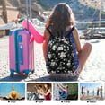 thumbnail image 6 of HAWEE Dry Wet Drawstring Backpack with Shoe Compartment for Women Waterproof Yoga String Bag Outdoor Sports Rucksack for Gym/ Beach/ Swim Pool, Beige Flower, 6 of 7