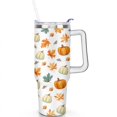 thumbnail image 2 of 40oz Fall Tumbler with Handle & Straw - Insulated Stainless Steel Travel Mug,Leakproof,Cup Holder Friendly,Dishwasher Safe,for Hot/Cold Drinks., 2 of 9