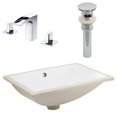 thumbnail image 1 of American Imaginations 20.75-in. W CSA Rectangle Bathroom Undermount Sink Set In White - Chrome Hardware - Overflow Drain Incl. AI-27122, 1 of 9