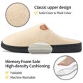 thumbnail image 4 of Ecetana Mens Slippers Memory Foam Warm House Slippers for Men Non Slip Fuzzy Shoes, 4 of 7