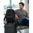 thumbnail image 3 of WANDF Small Travel Backpack for Men,Personal Item Bag 17x10x9 | 20L Airline Approved Carry On Backpack,Smart Clamshell  Backpacks,14" Laptop Backpack for Work,College,Business(Black), 3 of 13