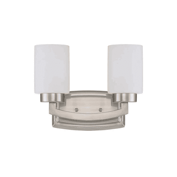 Sunset Lighting 2 Lt 100W Mb Hadley Vanity Satin Nickel F22012-80