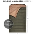 thumbnail image 2 of TETON Sports Mammoth 0 Degree Sleeping Bags for Camping & Base Camp, Green, 2 of 10