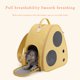 thumbnail image 1 of Bolsa de transporte para gatos aprobada por la aerolínea, mochila transpirable para perros, suministros para mascotas (amarillo), 1 of 8