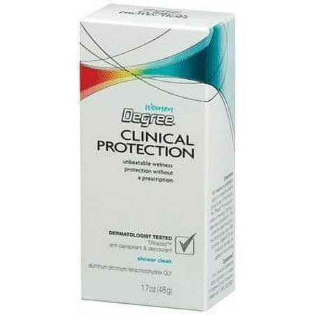 Degree Clinical Anti-Perspirant Deodorant Shower Clean 1.70 oz (Pack of 5)