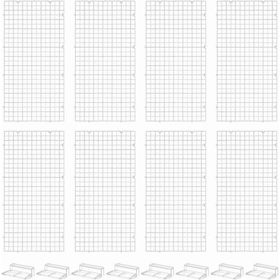 8 Pcs Clear Aquarium Lid Hood 5.9x11.7x0.3 Inch Rectangular Fish Top Cover Plastic Grid Isolation Board with 8 Pcs Aquarium Plastic Cover Board Clips Clear