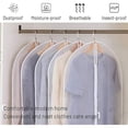 thumbnail image 3 of Funda para Ropa Colgante Funda para Ropa de 5 Piezas, Funda para Ropa para Armario, Fundas para Ropa, Funda para Traje Impermeable a Prueba de Polvo para Camisa, Traje, Abrigos-60x120cm, 3 of 5