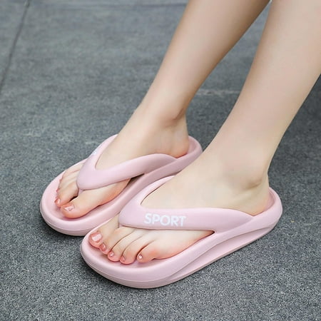 

Bescita Couple Women Orthotic Flip Flops Arch Support Soft Thong Sandals Slippers