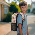 thumbnail image 3 of KUIFORTI Floral Boba Capybara Children'S Backpack Polyester Kids Bookbag with Adjustable Straps for Elementary Primary Middle Back to School Gifts for Students, 3 of 7